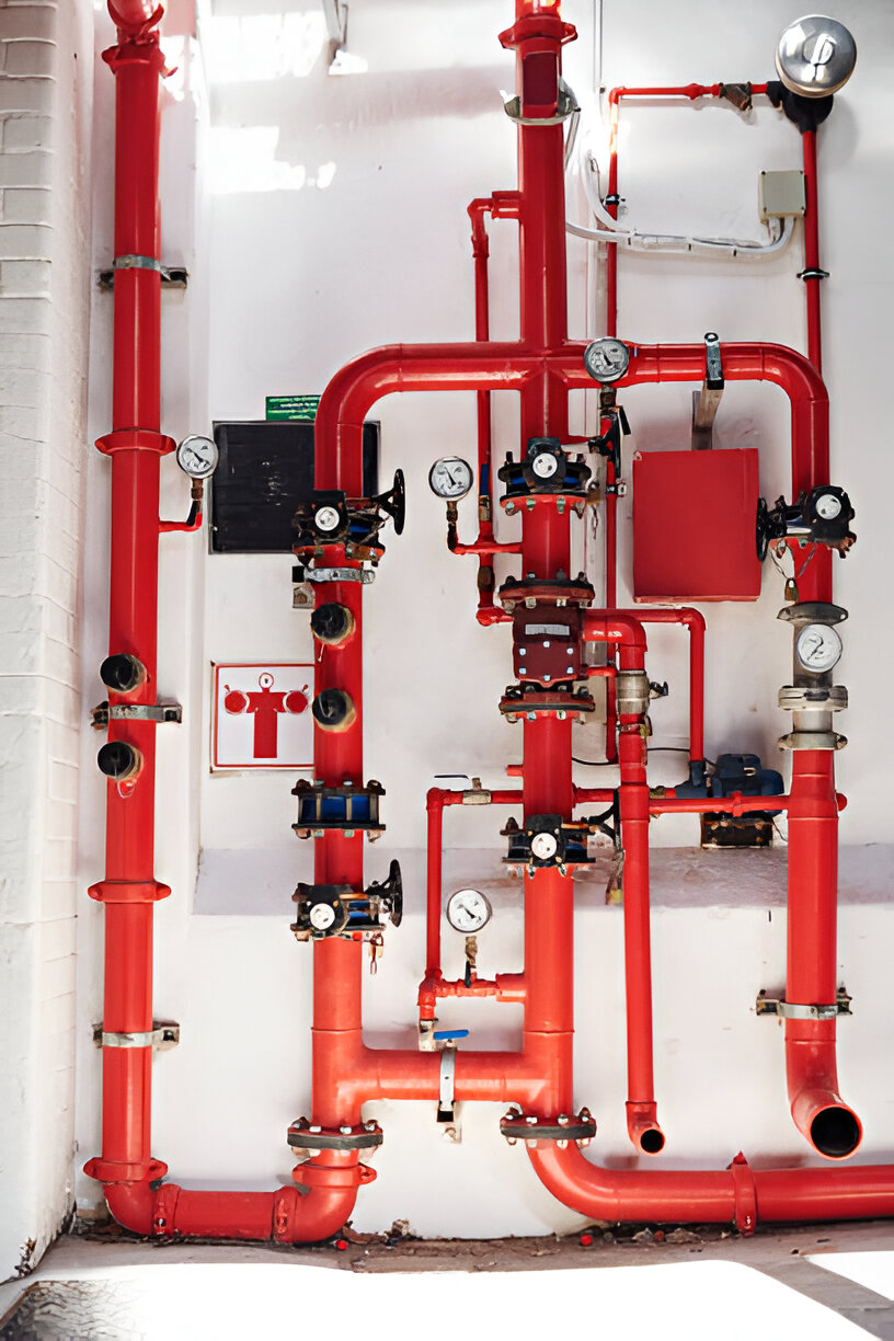 Fire Sprinkler System in a Building